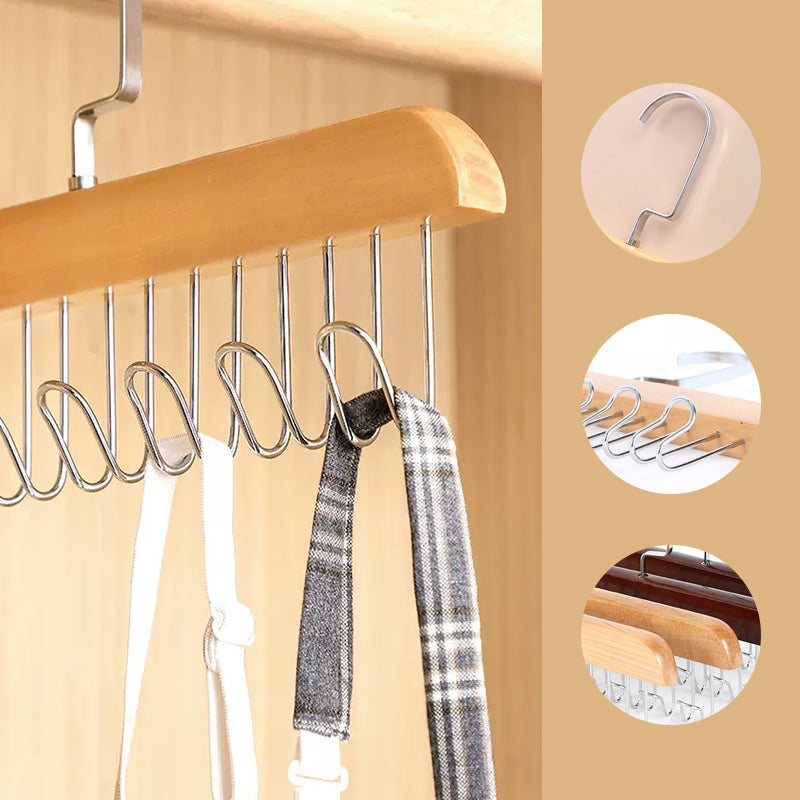 Belt Hanger Wooden 11 Inch Natural or Dark Wood
