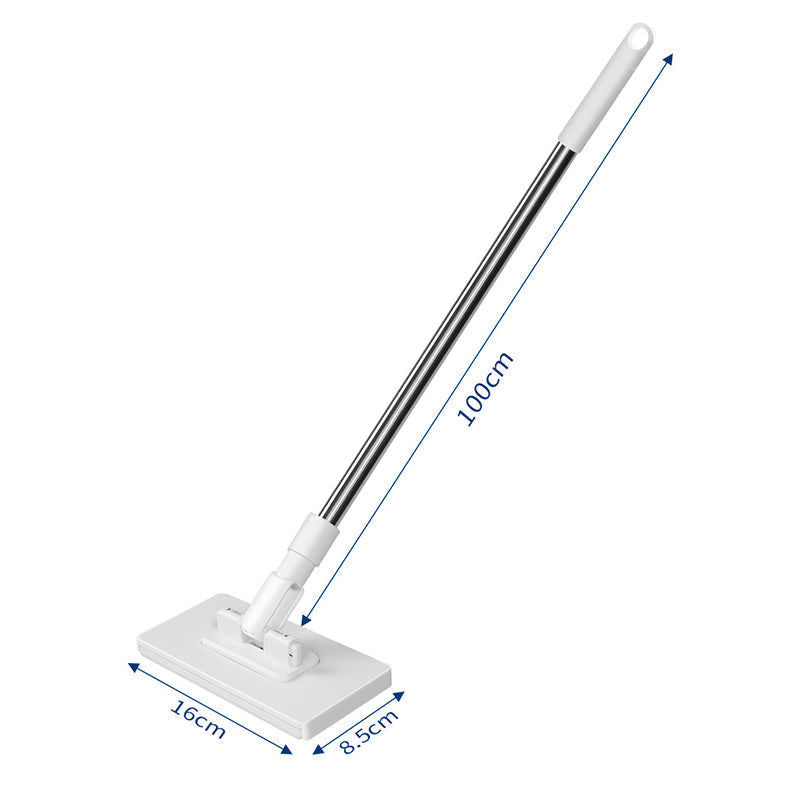 Clamp Mop with 4 Reusable Cloths 39.4 Inch Handle