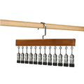 Clip Hanger with 12 Clips 15.75 Inch Wood