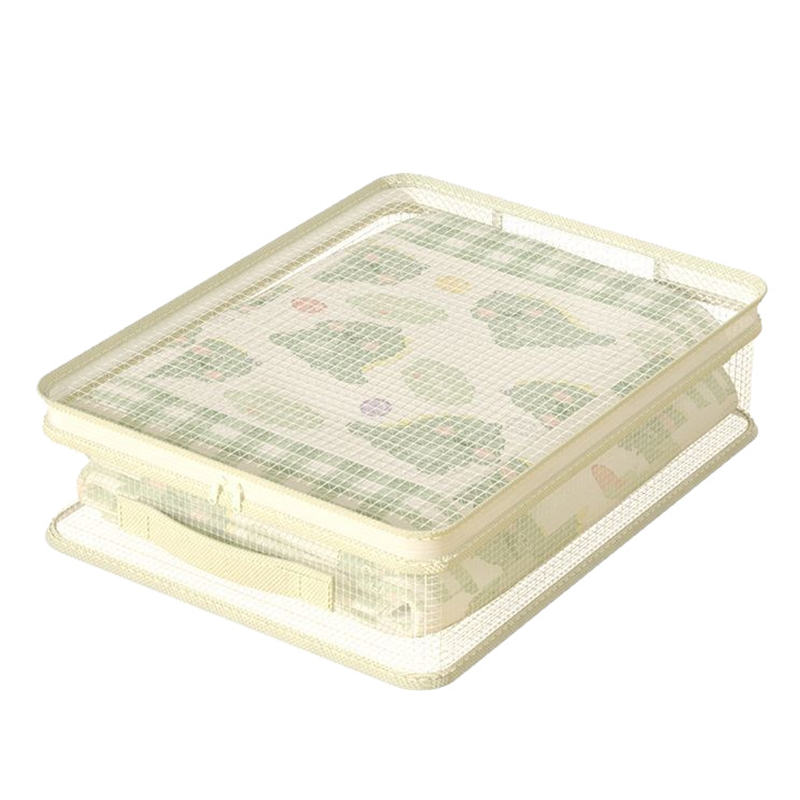 Clothes Storage Bags with Zipper 15.7 x 11.8 x 4.7 Inch Mesh Top