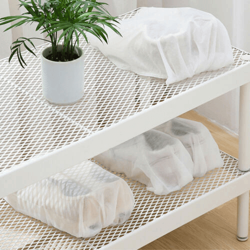 Drawstring Shoe Storage Bags 12.6 x 18.9 Inch White