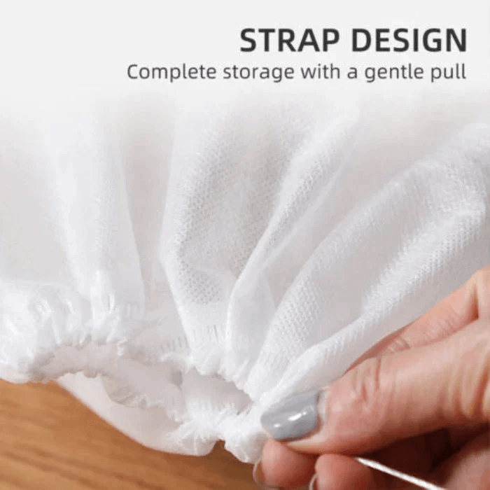 Drawstring Shoe Storage Bags 12.6 x 18.9 Inch White