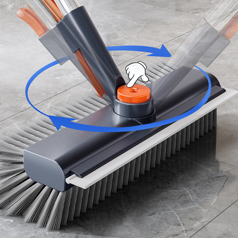 Floor Scrub Brush 3 in 1 with Squeegee 54.3 Inch Handle