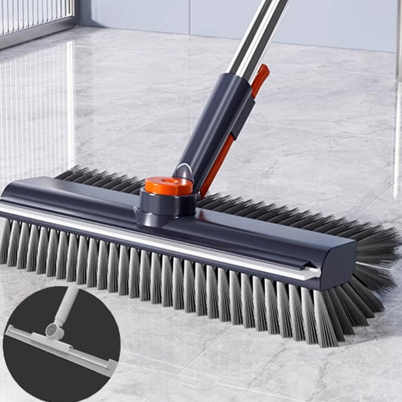 Floor Scrub Brush 3 in 1 with Squeegee 54.3 Inch Handle