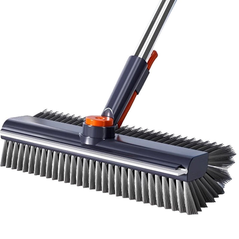 Floor Scrub Brush 3 in 1 with Squeegee 54.3 Inch Handle