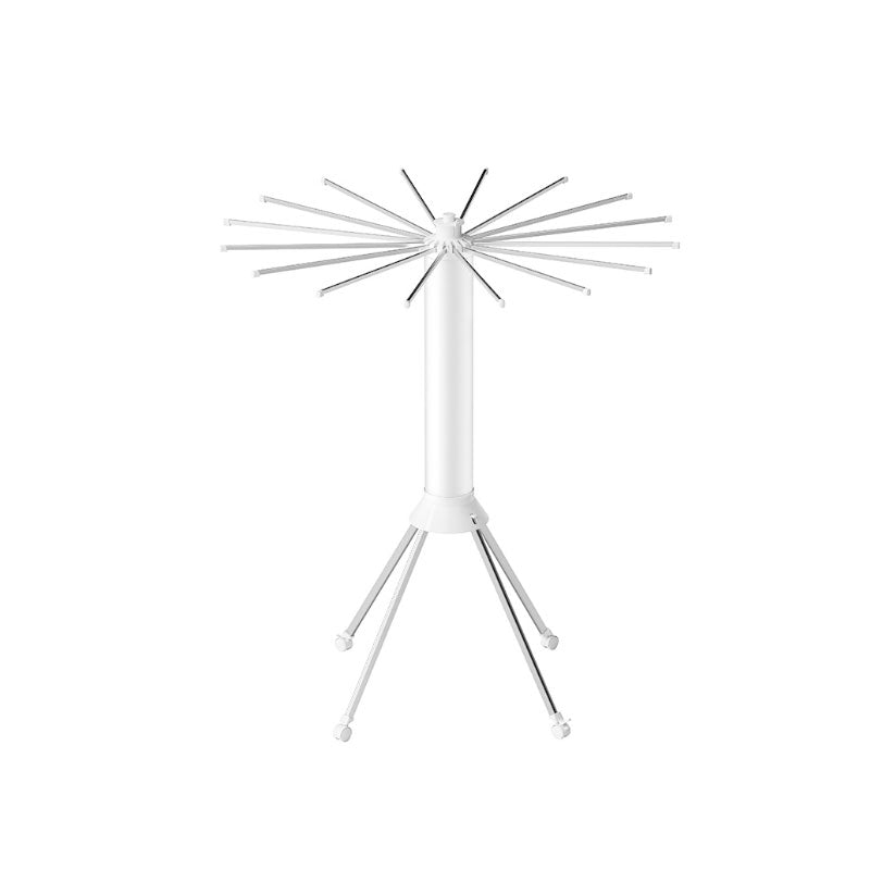 Folding Clothes Drying Rack Umbrella Style 4 Legs White