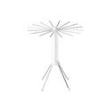 Folding Clothes Drying Rack Umbrella Style 4 Legs White