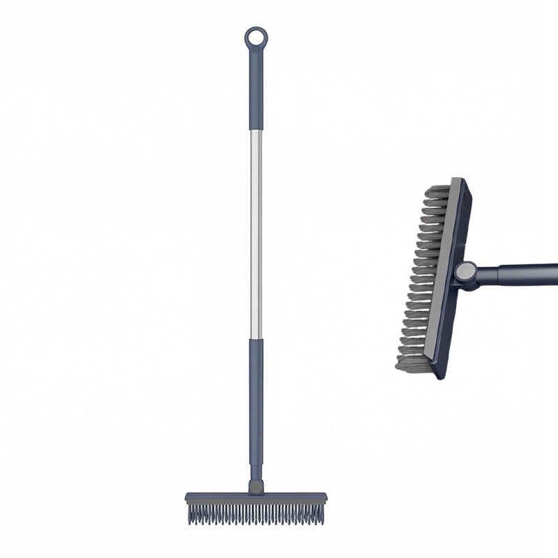 Grout Scrub Brush with Squeegee and Long Handle 41.7 Inch