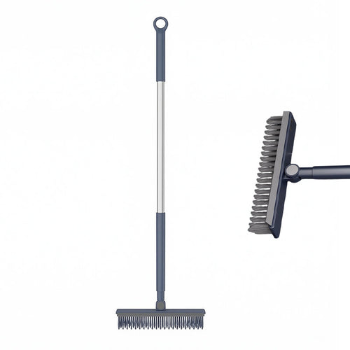 Grout Scrub Brush with Squeegee and Long Handle 41.7 Inch