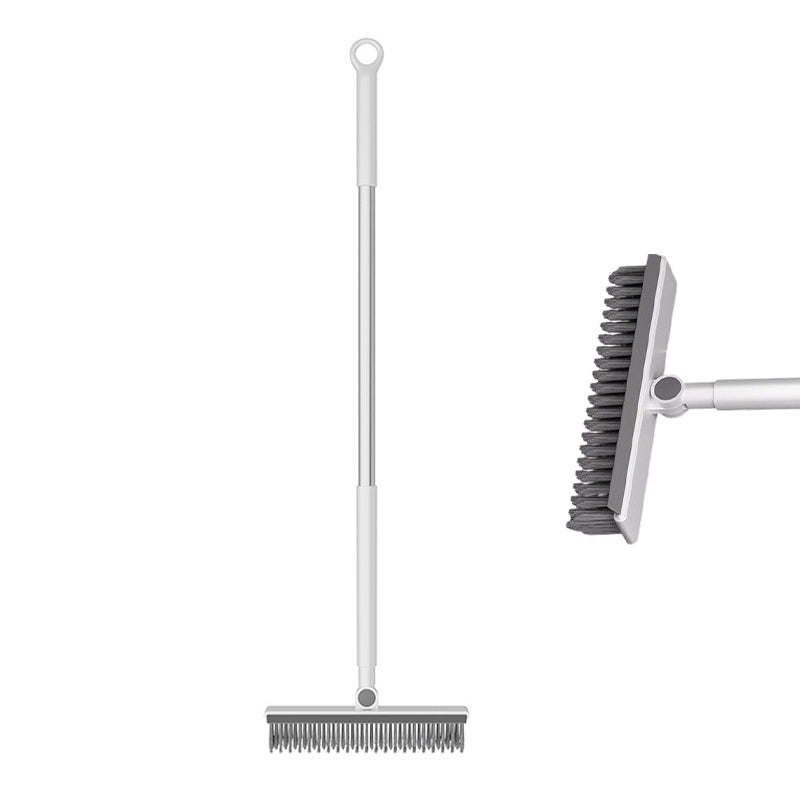 Grout Scrub Brush with Squeegee and Long Handle 41.7 Inch