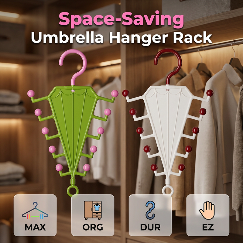 Hanger Organizer Rack Umbrella Shape 7.2 x 11.8 Inch