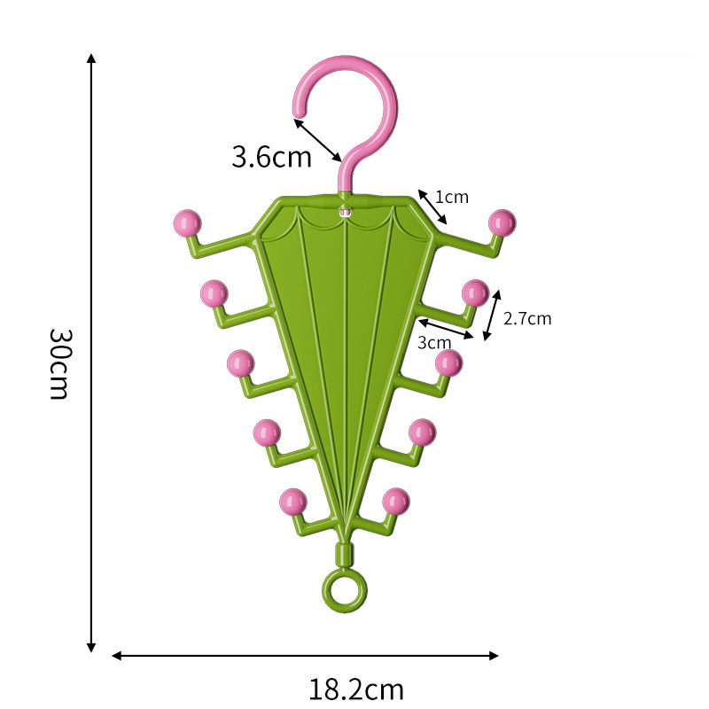 Hanger Organizer Rack Umbrella Shape 7.2 x 11.8 Inch
