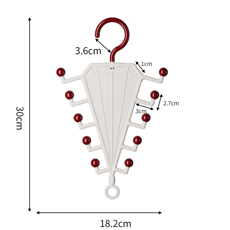 Hanger Organizer Rack Umbrella Shape 7.2 x 11.8 Inch