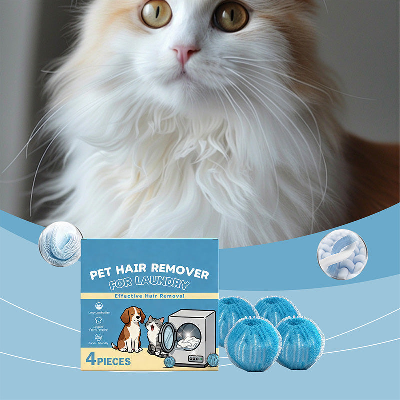 Laundry Balls for Pet Hair Reusable 1.4 Inch Blue