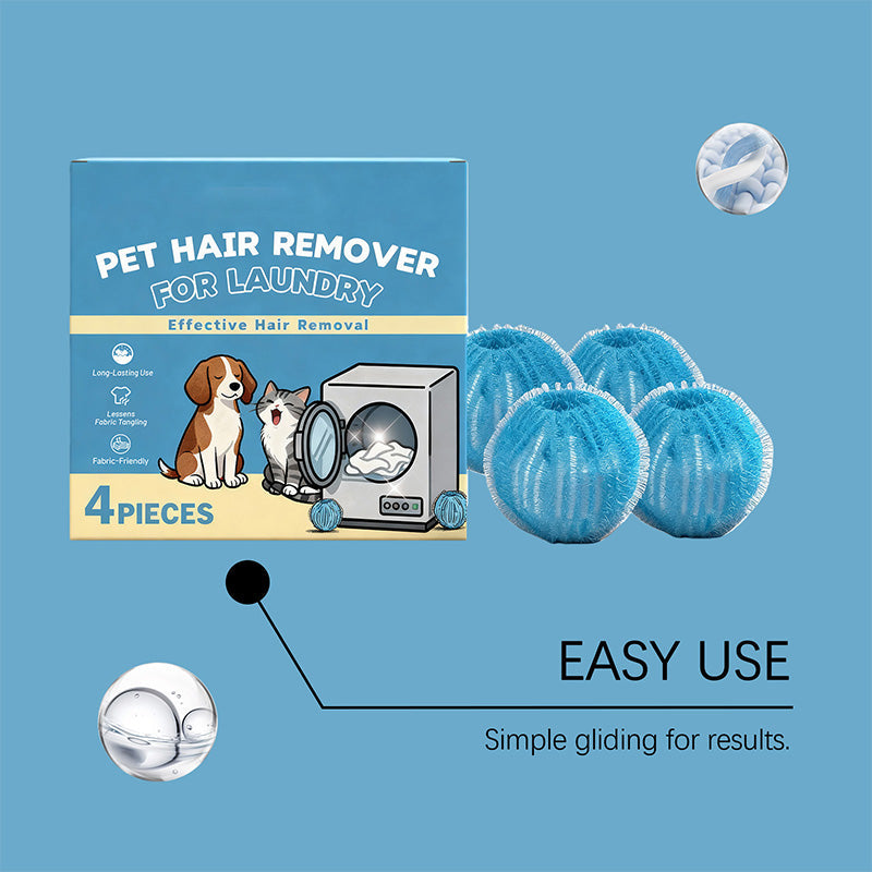 Laundry Balls for Pet Hair Reusable 1.4 Inch Blue