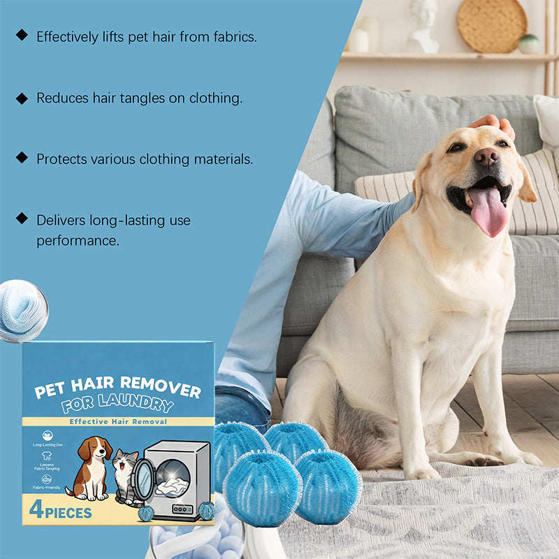 Laundry Balls for Pet Hair Reusable 1.4 Inch Blue