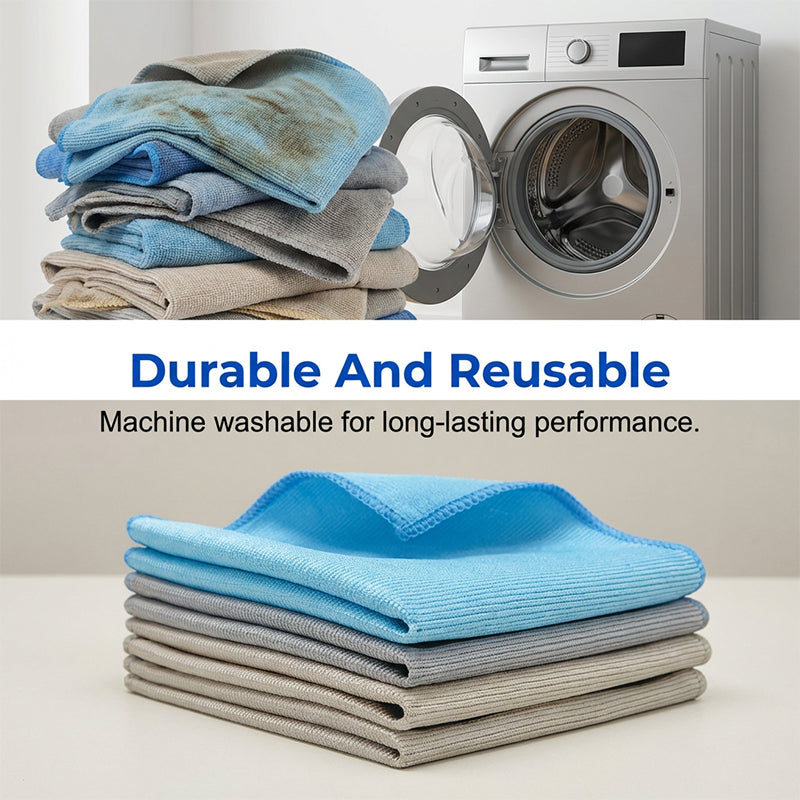 Microfiber Cleaning Cloths 15.7 x 23.6 Inch Set of 6