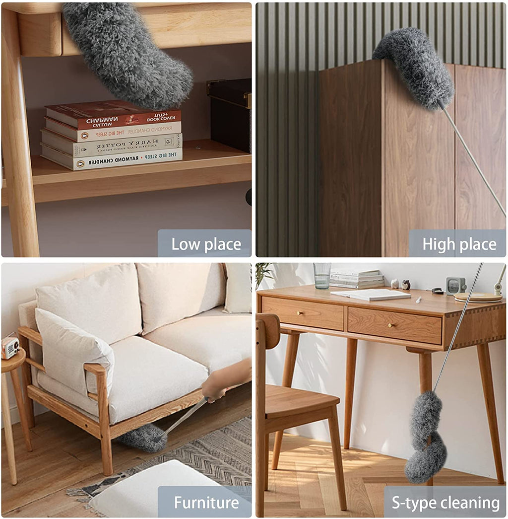 Microfiber Duster with Telescopic Pole up to 100 Inch