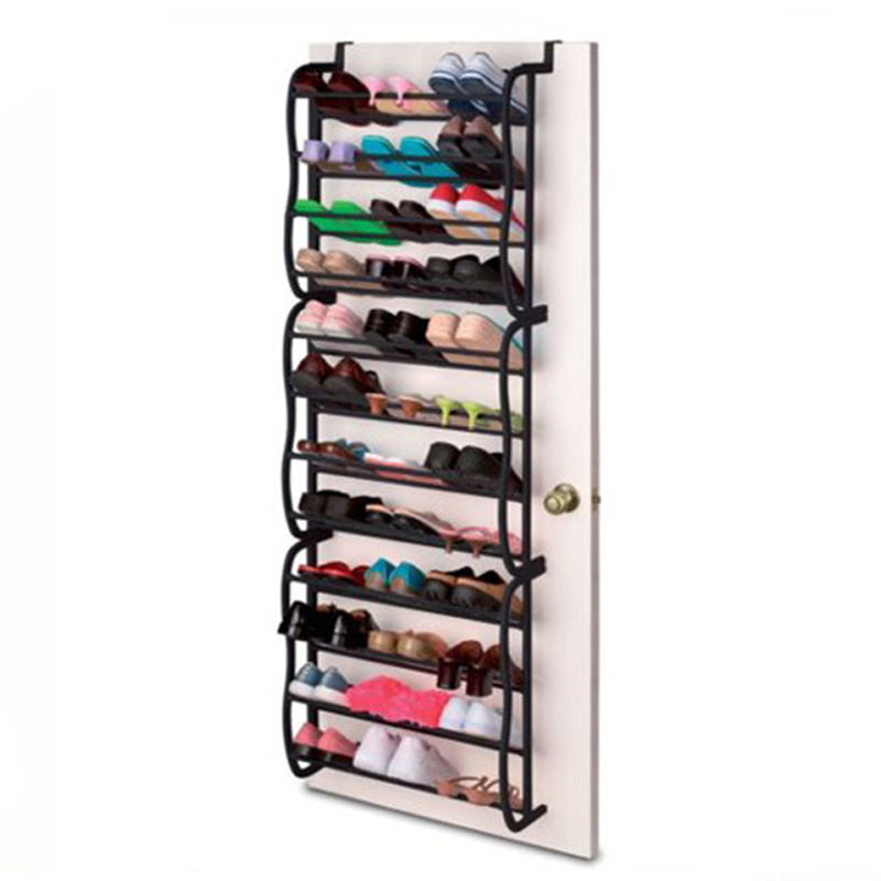 Over the Door Shoe Rack 12 Tier 71.3 Inch Metal