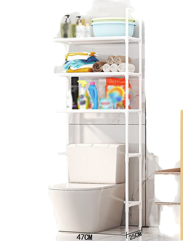 Over the Toilet Storage Rack 3 Tier No Drill Black or White