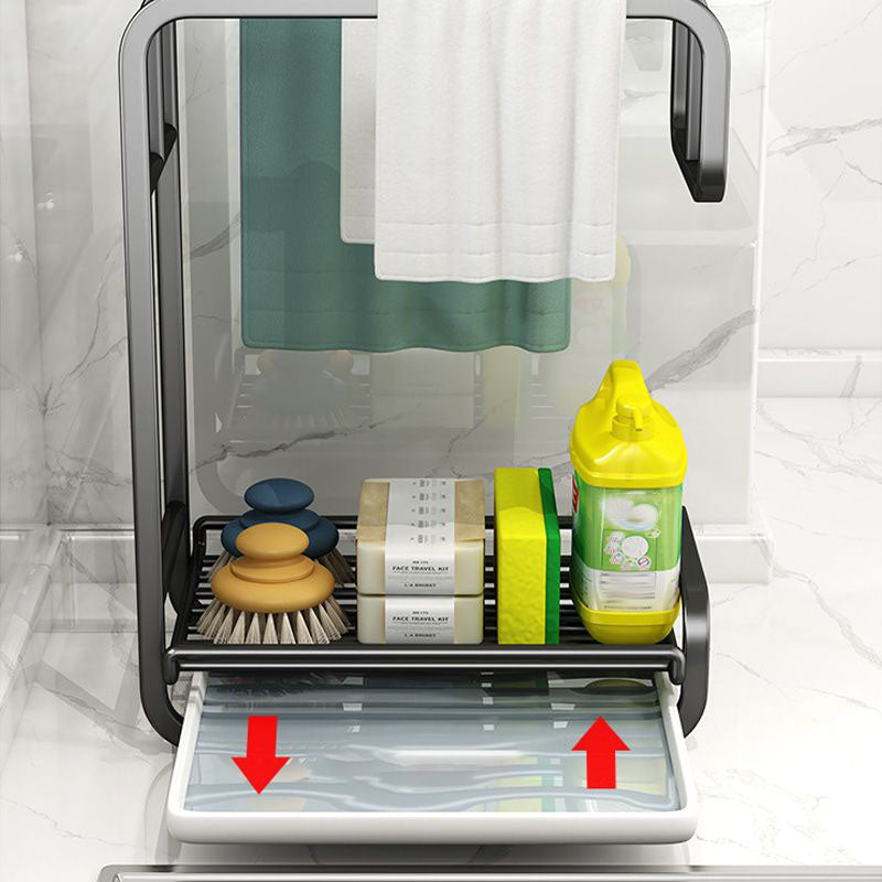 Rag and Sponge Drying Rack 10.6 x 7.9 x 5.1 Inch with Drip Tray