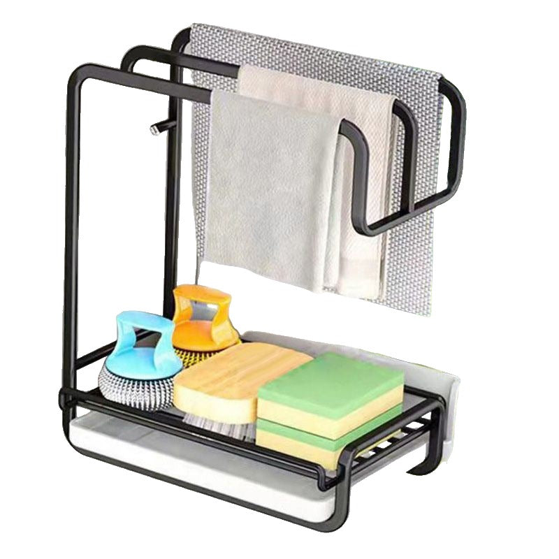 Rag and Sponge Drying Rack 10.6 x 7.9 x 5.1 Inch with Drip Tray