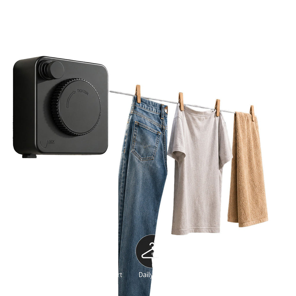 Retractable Clothesline Stainless Steel Cable Wall Mounted