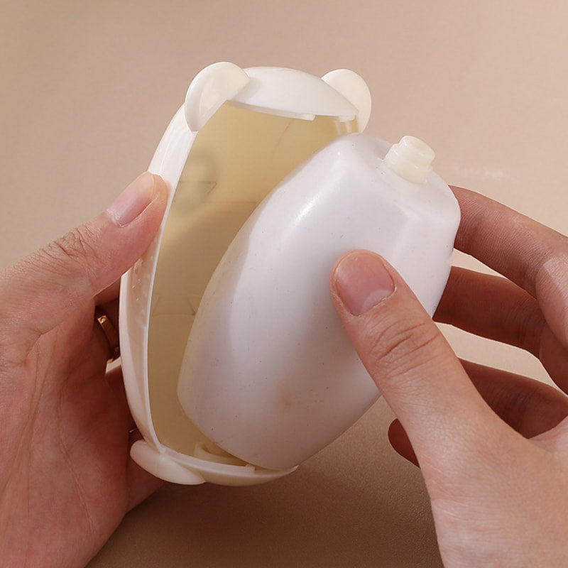 Reusable Lint Roller Ball Washable 3.9 Inch Bear Shape