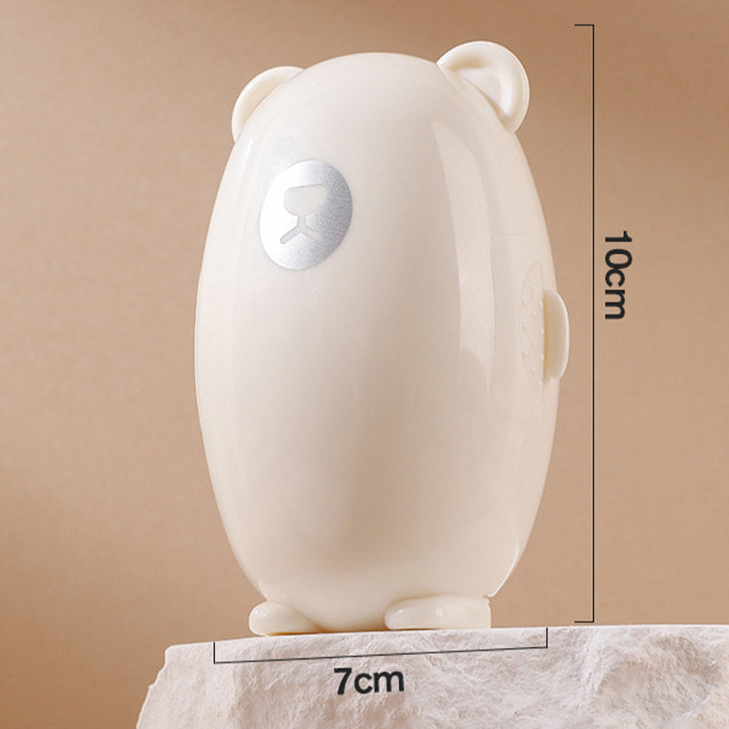 Reusable Lint Roller Ball Washable 3.9 Inch Bear Shape