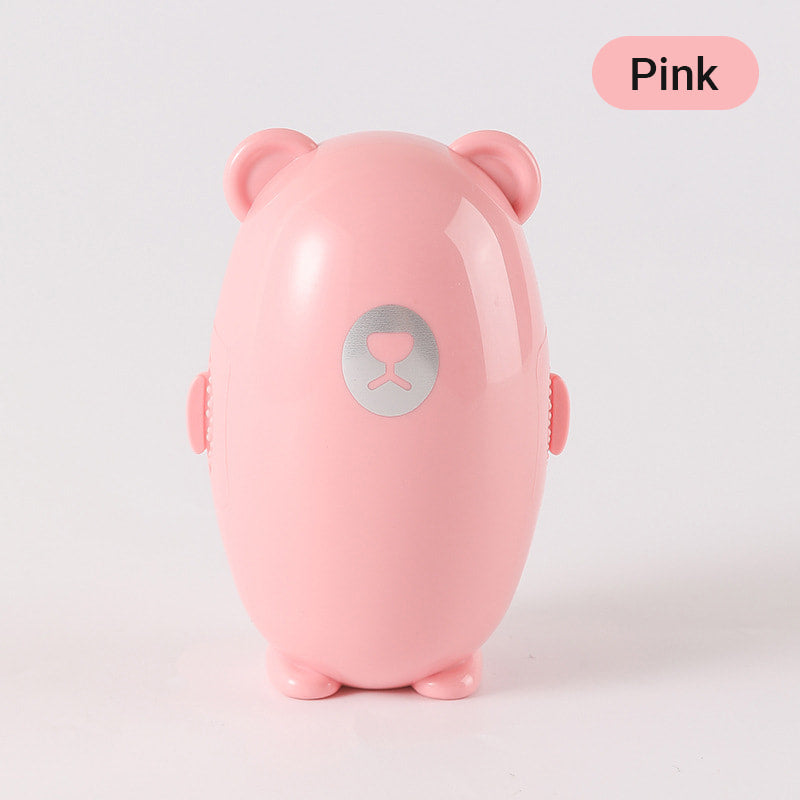 Reusable Lint Roller Ball Washable 3.9 Inch Bear Shape