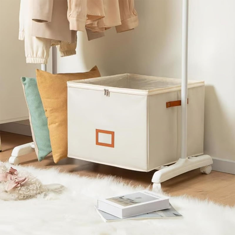 Shoe Storage Box Foldable 14.2 x 14.2 x 11.8 Inch with Clear Lid