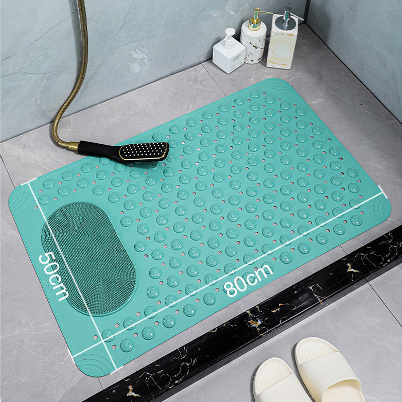 Shower Mat with Suction Cups and Drain Holes PVC