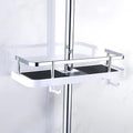 Shower Pole Caddy Shelf 11.8 x 4.7 Inch Adjustable Height