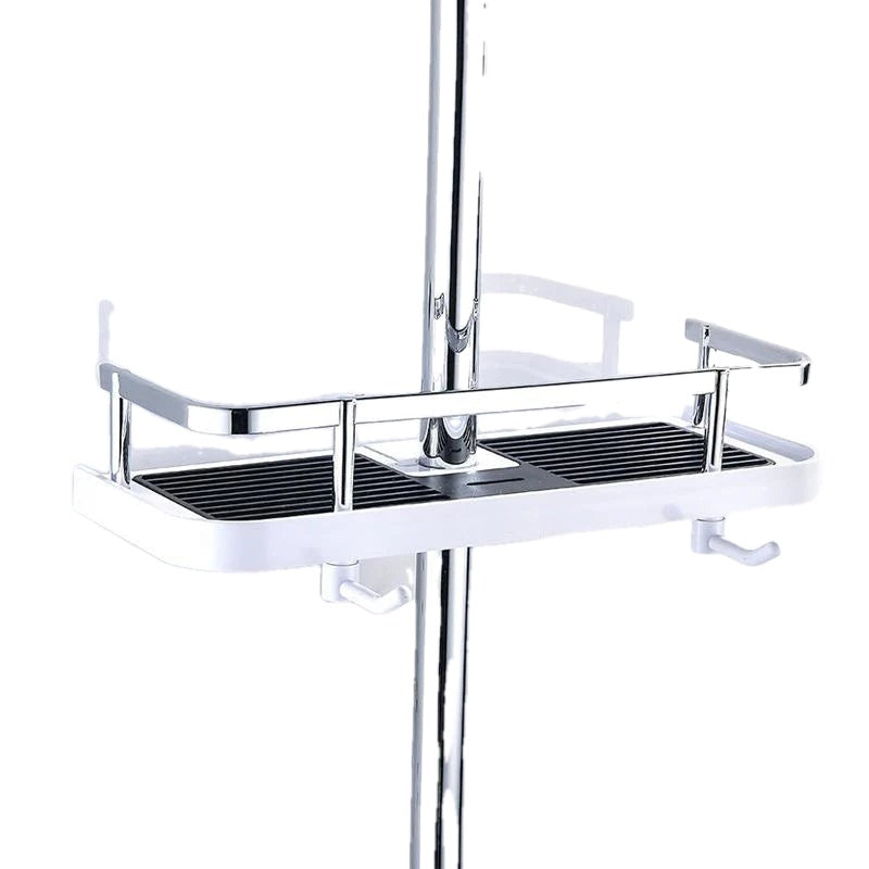 Shower Pole Caddy Shelf 11.8 x 4.7 Inch Adjustable Height