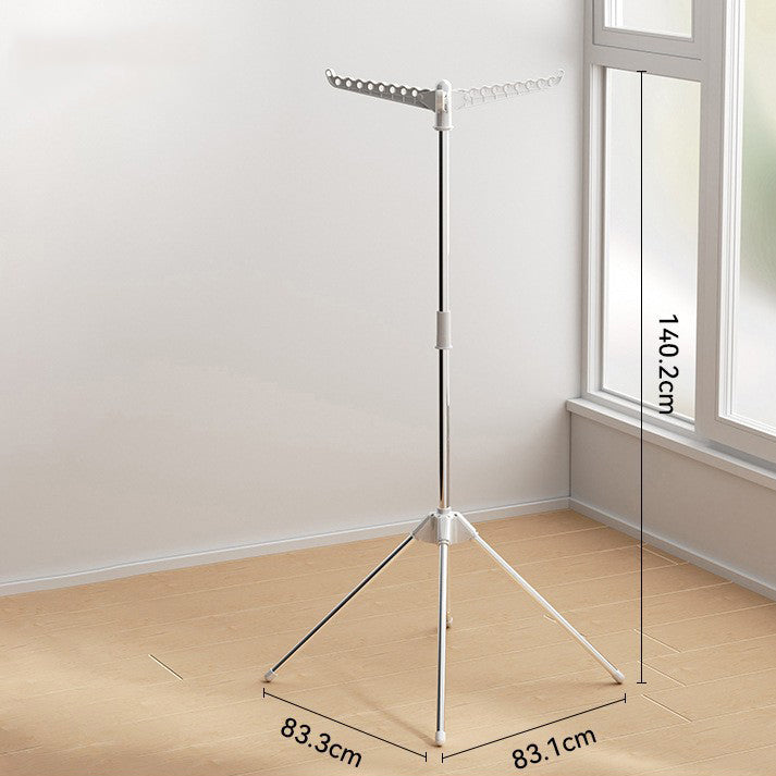 Standing Clothes Drying Rack Folding Stainless Steel 1 to 3 Layer