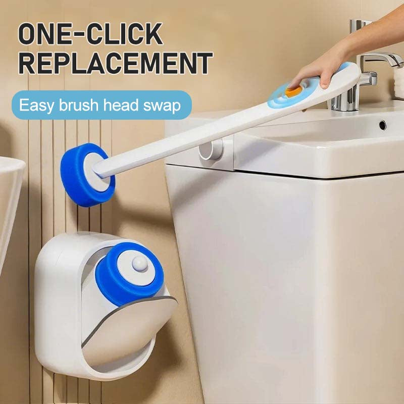 Toilet Brush with Disposable Heads and Wall Holder 18.7 Inch
