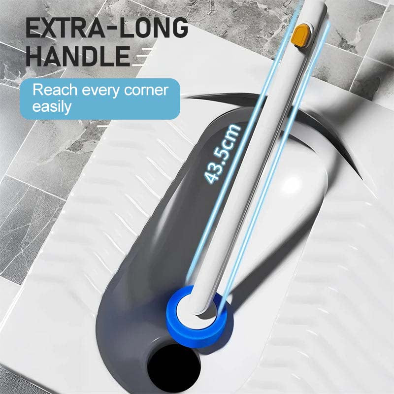 Toilet Brush with Disposable Heads and Wall Holder 18.7 Inch