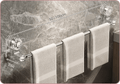 Towel Bar Suction Cup Adjustable 19.7 to 39.4 Inch Stainless Steel