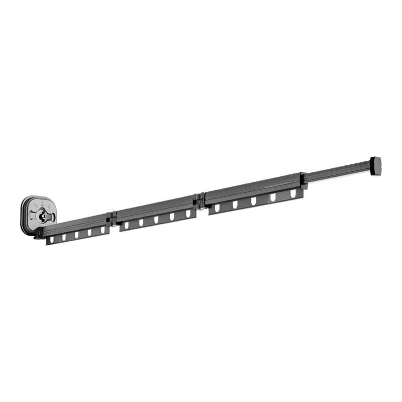 Wall Mounted Drying Rack Folding Suction Mount 13.4 to 40.2 Inch