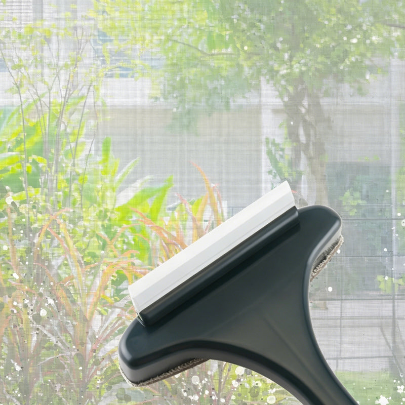 Window Screen Brush and Squeegee 2 in 1 18.1 Inch