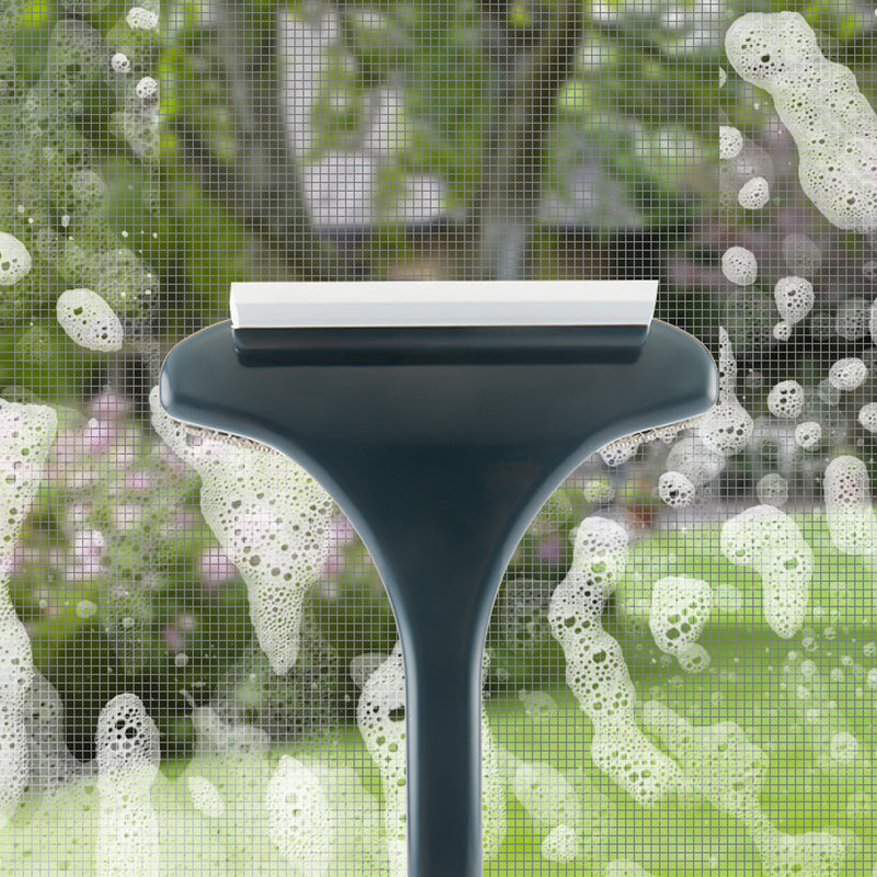 Window Screen Brush and Squeegee 2 in 1 18.1 Inch