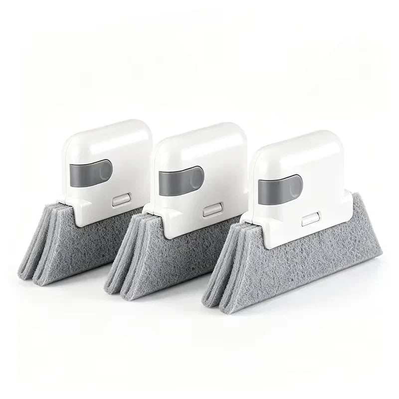 Window Track Cleaning Brush with Scraper 5.3 Inch